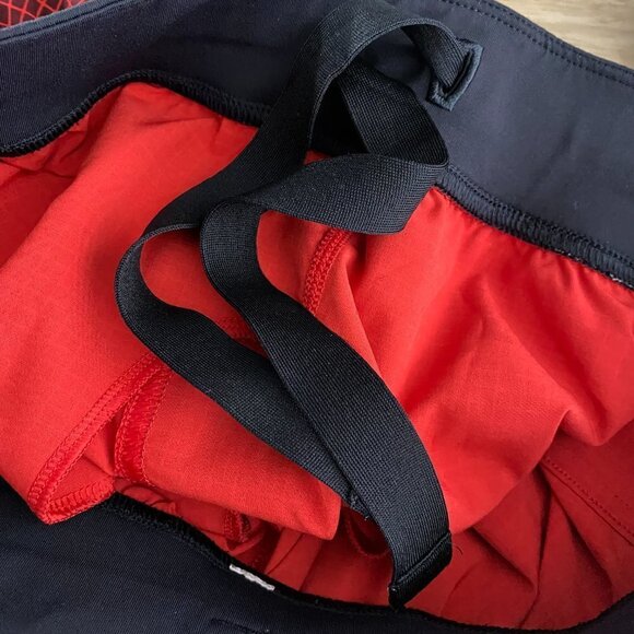 Lululemon Core Shorts Men's Medium Red Black Grid Unlined Athletic - Picture 6 of 7